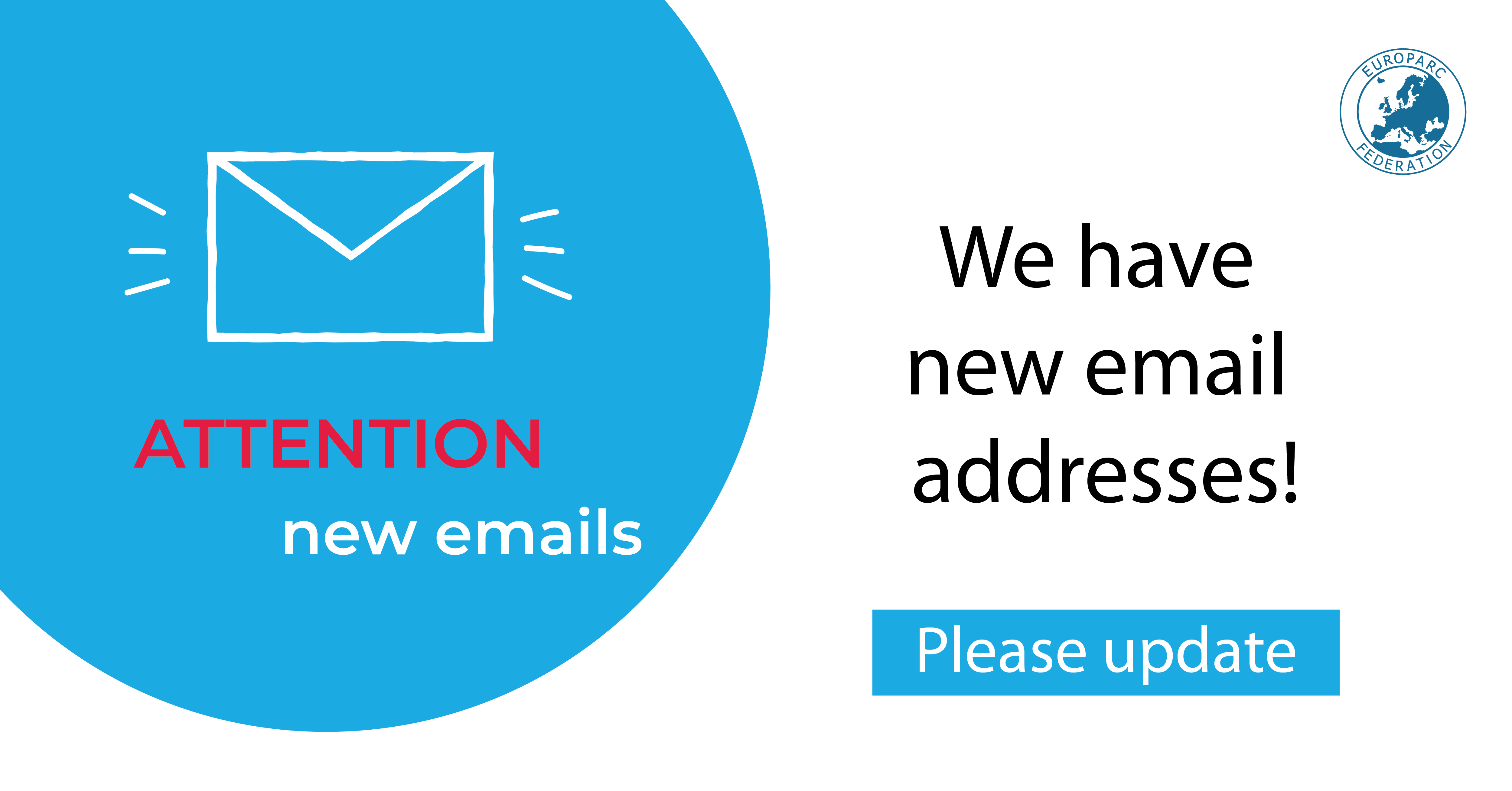 ATTENTION we have new email addresses EUROPARC Federation