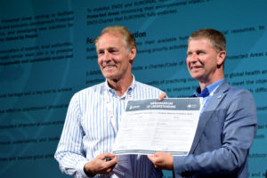 Francois Beauchard and Ignace Schops after the signature of the Memorandum of Understanding.