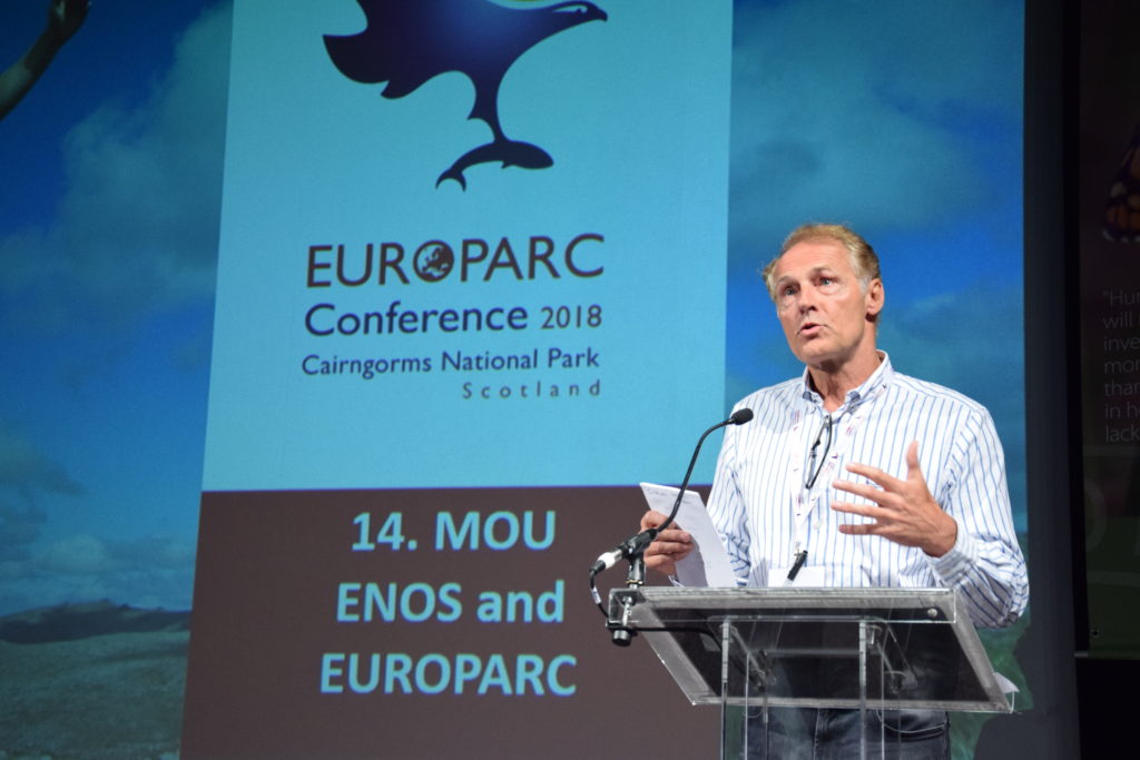 Francois Beauchard at EUROPARC Conference 2018.